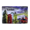 Dekoratif Vintage Metal Pano London Tema 20x30