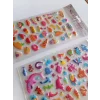 Deniz ve Pizza 3D Kabartmalı Sticker Çıkartma seti