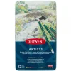 Derwent Artists Pencils Kuru Boya Kalemi Seti 12li Teneke Kutu