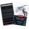 Derwent Graphic Dereceli Kalem Karakalem Eskiz Çizim Seti Soft (Sketching) 12li Teneke Kutu