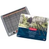 Derwent Graphitint Suda Çözünebilen Renkli Eskiz Çizim Kalemi Seti 24lü Teneke Kutu