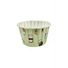 Roll-up Muffin Kek Kapsülü Dondurma Desenli Mint Yeşili 50 Adet
