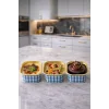 Dolphin Muffin Kare Mavi-Altın Kek Kapsülü 25 Adet