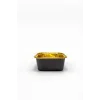 Dolphin Muffin Kare Siyah-Altın Kek Kapsülü 25 Adet