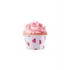 Roll-up Muffin Kek Kapsülü Kalp Puantiyeli 50 Adet