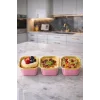 Dolphin Muffin Kare Pembe-Altın Kek Kapsülü 25 Adet