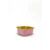 Dolphin Muffin Kare Pembe-Altın Kek Kapsülü 25 Adet