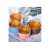 Roll-up Muffin Kek Kapsülü Mavi-Altın 25 Adet
