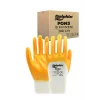 Dolphin Polyester Nitril İş Eldiveni Beyaz/Sarı PON3 9-L 288 Çift - Koli