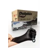 Dolphin Siyah Nitril Eldiven Pudrasız Ekstra Kalın M 100 Adet x 10 Paket - Koli