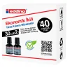 Edding Legamaster Tahta Kalemi Mürekkebi 100 ml. SİYAH x 2li Kutu