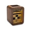 Elektronik Nemlendiricili Camlı 5 Çekmeceli Puro Kutusu Humidor Skylight Ceviz