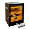 Elektronik Nemlendiricili Camlı Işıklı Puro Kutusu Humidor Siyah