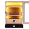 Elektronik Nemlendiricili Camlı Işıklı Puro Kutusu Humidor Siyah