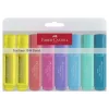 Faber Castell Textliner 1546 Fosforlu Kalem Seti 8 Renk Pastel Renkler