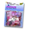 Folia Simli Mozaik Taşı 10x10 mm. 190 Adet GLİTTER PEMBE