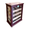 Gastro Camlı 4 Raflı Puro Kutusu Humidor Kabinet Kahve 200s