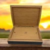 Guevara Karbon Desen Mini Puro Kutusu Humidor Siyah 5s