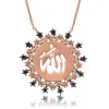 Gümüş Allah Yazılı Bayan Kolye