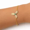 Gümüş Anka Kuşu Figürlü Gold Kadın Bileklik