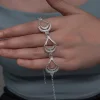 Gümüş Ay Dansı Telkari Kadın Bileklik