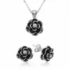 Gümüş Çiçek Bayan Set