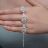 Gümüş Damla Papatya Telkari Kadın Bileklik