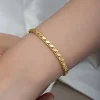 Gümüş Gold Pullu Zincir Kadın Bileklik