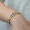 ​Gümüş İki Renkli Zincir Bileklik