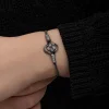 Gümüş Kazaziye Örgü Bileklik