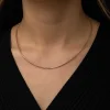 Gümüş Omega Choker Zincir