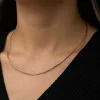 Gümüş Omega Choker Zincir