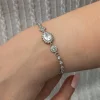 Gümüş Oval Su Yolu Kadın Bileklik