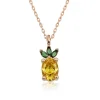 ​Gümüş Rose Ananas Figür Meyve Kolye