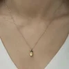 ​Gümüş Rose Ananas Figür Meyve Kolye
