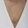 ​Gümüş Rose Çiçek Kadın Kolye