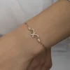 ​Gümüş Rose Kelebek Kadın Bileklik