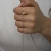 ​Gümüş Rose Kelebek Kadın Bileklik