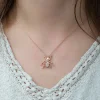 Gümüş Rose Örümcek Bayan Kolye
