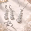 Gümüş Sıralı Dört Taş Bayan Set