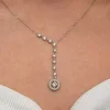 Gümüş Sıralı Zirkon Taşlı Çember Kadın Kolye