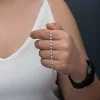 Gümüş Zirkon Taşlı Kadın Bileklik