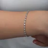 Gümüş Zirkon Taşlı Kadın Bileklik
