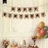 Happy Birthday Kraft Zemin Siyah Harf Afiş