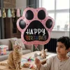 Happy Birthday Yazılı Pati Şekilli Folyo Balon