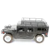 Hummer Army Jeep 2003 Elyapımı Eskitilmiş Biblo Siyah 27cm