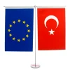 İkili Türk-Aet  Masa Bayrağı