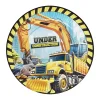 İnşaat Makineleri Karton Tabak 23cm