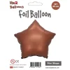 Kahverengi Yıldız Folyo Balon 18