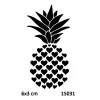Kalpli Ananas Geçici Dövme Şablonu